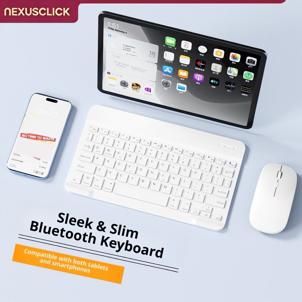 Android Tablet Gaming Accessories - NexusClick Keyboard dan Mouse Bluetooth untuk