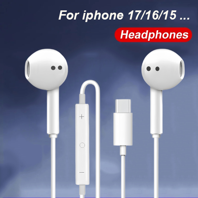 Wired Earphone Lightning - Untuk Apple iPhone 15 14 13