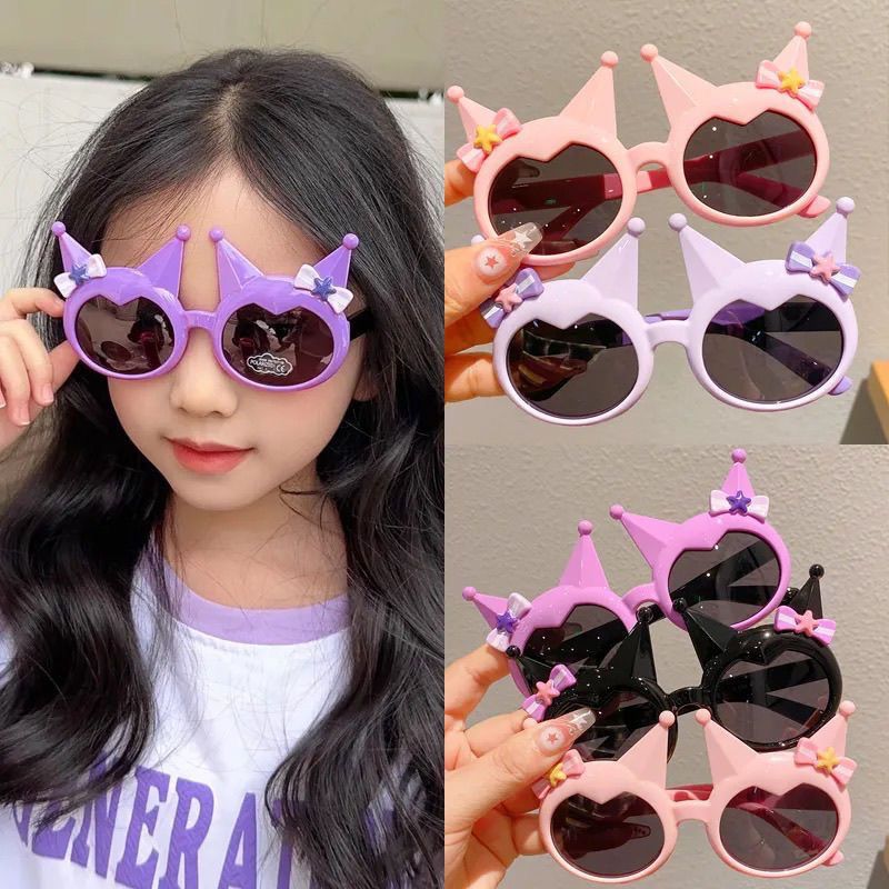 Tablet Cute Accessories - Kacamata Kartun Lucu Desain Tengkorak Pita