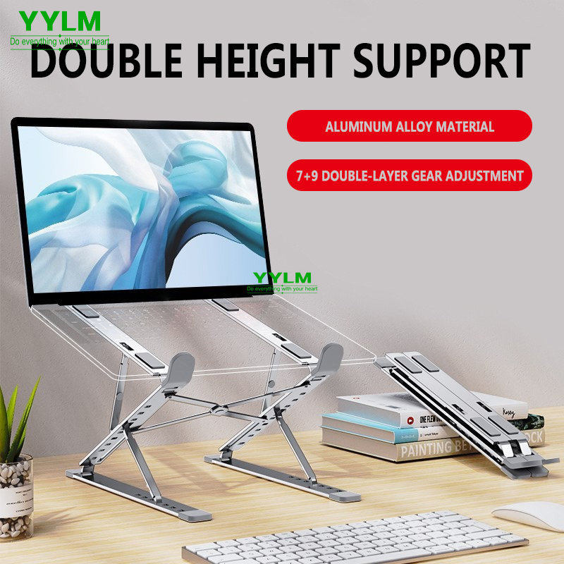 Cooling Stand Tablet - YYLM N8 dudukan Laptop aluminium, dudukan