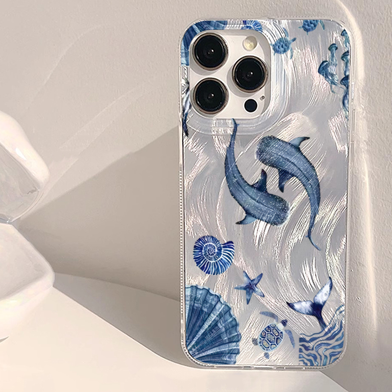 Samsung Galaxy A55 - Casing Ponsel Trendi Motif Hewan Laut