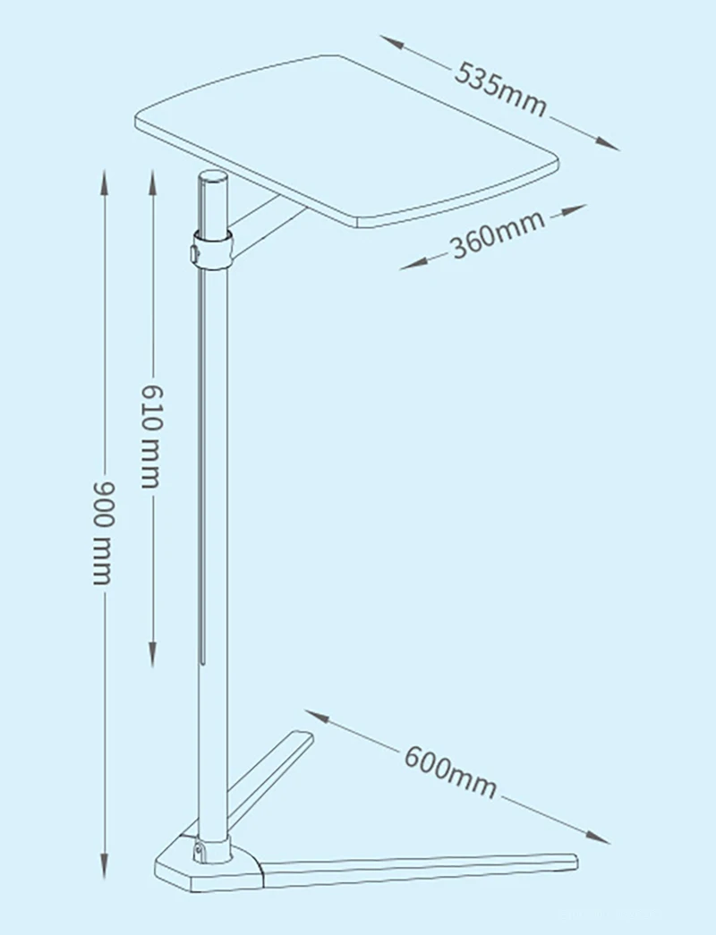 Penyangga Laptop Aluminium yan - Tablet Lap Desk ulasan dan harga