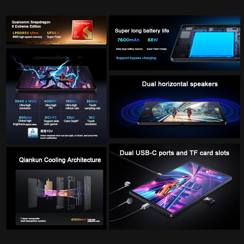 Tablet Gaming Lenovo Legion Y7 - Android Tablet Gaming Accessories ulasan dan harga