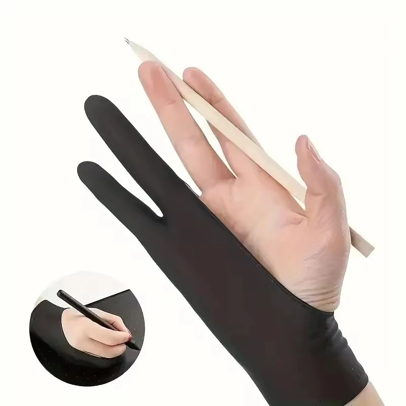 1/3 Buah Stylus Hitam Biru Abu - Drawing Glove Artist ulasan dan harga
