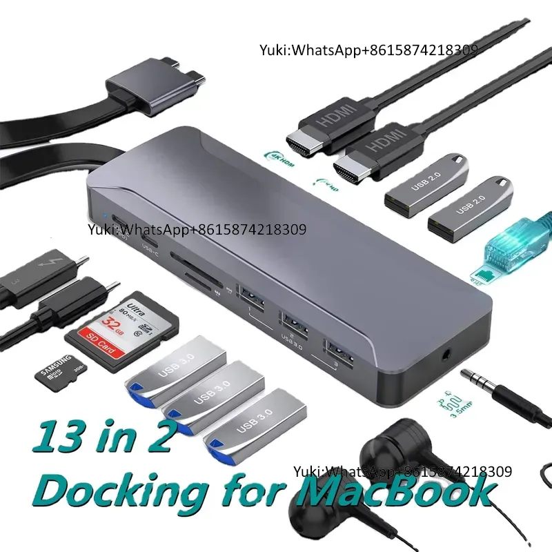 Docking Station 5 Hub USB C de - Usb Hub Type C ulasan dan harga