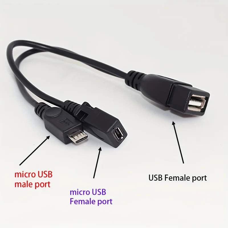 Adaptor Splitter USB OTG 2-in- - Tablet Tech Accessories ulasan dan harga