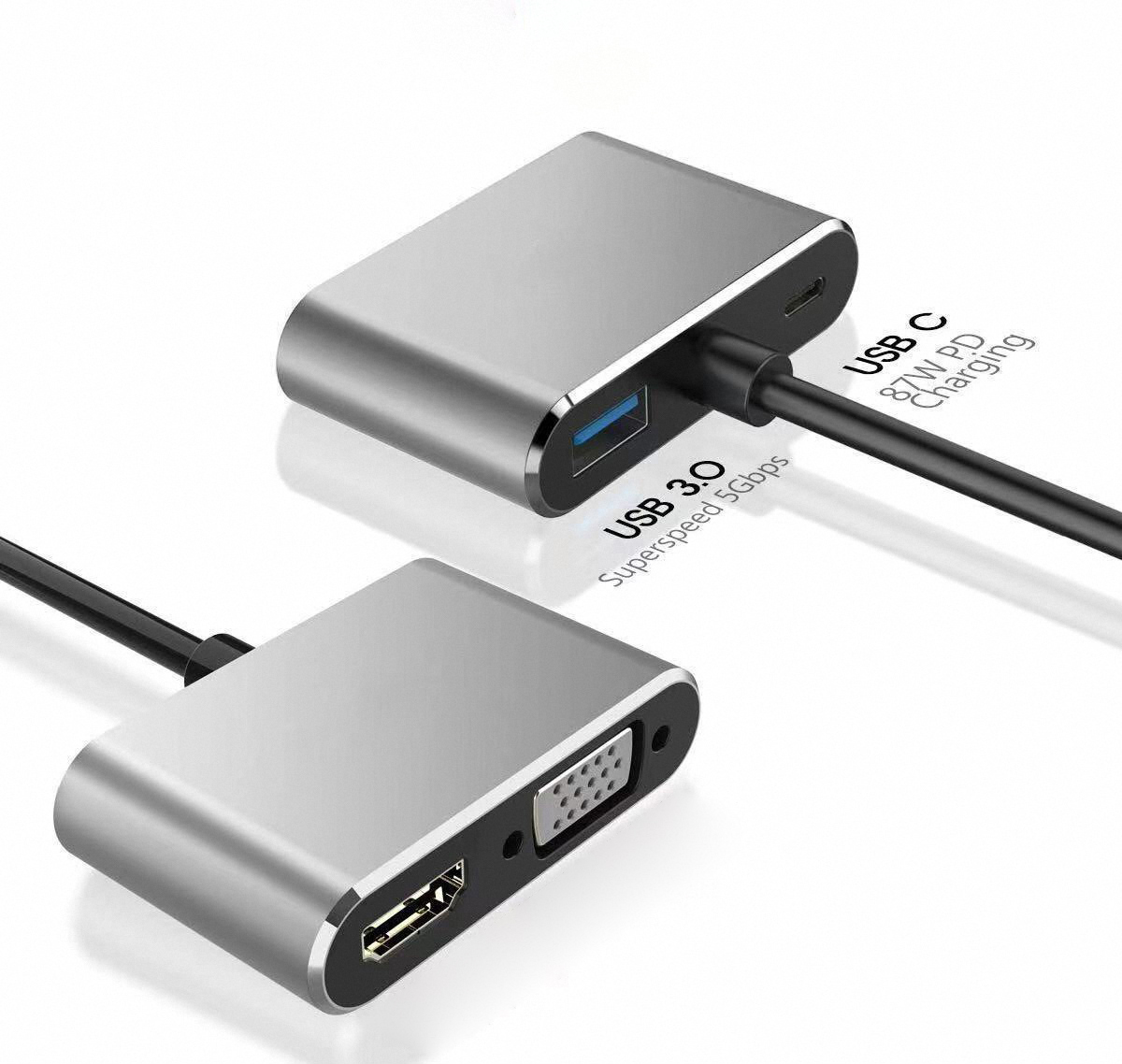 Kabel Video HD 4K USB Type C k - Usb Hub Type C ulasan dan harga