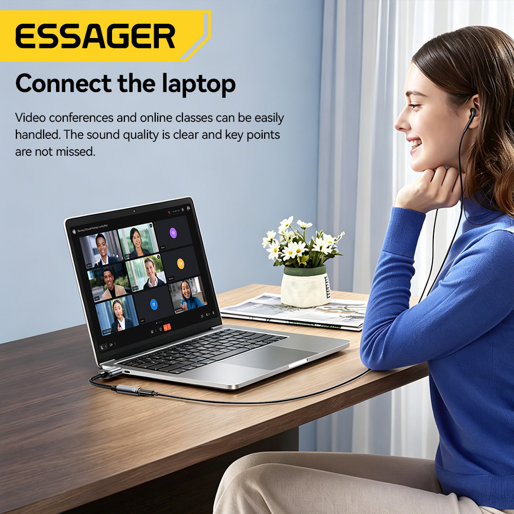 Essager Kabel Audio USB ke 3.5 - Wired Earphone Lightning ulasan dan harga