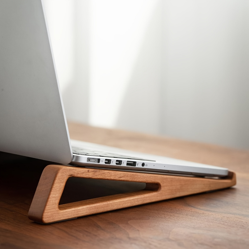 Stand Laptop Kayu Lipat Portab - Cooling Stand Tablet ulasan dan harga