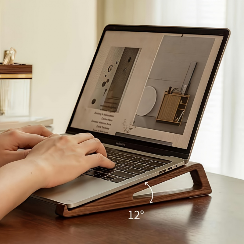 Stand Laptop Kayu Lipat Portab - Cooling Stand Tablet ulasan dan harga