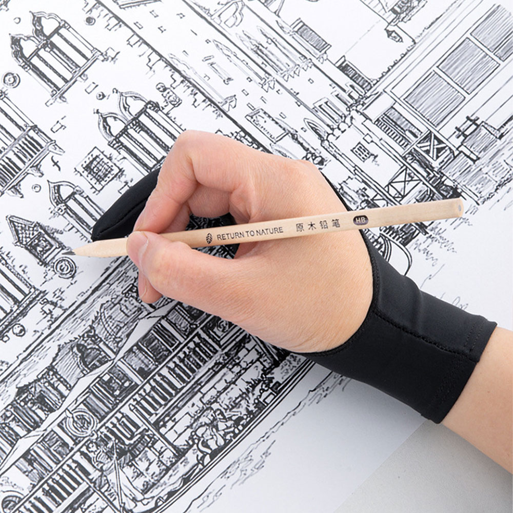 1 Buah Sarung Tangan Lukis Dua - Drawing Glove Artist ulasan dan harga