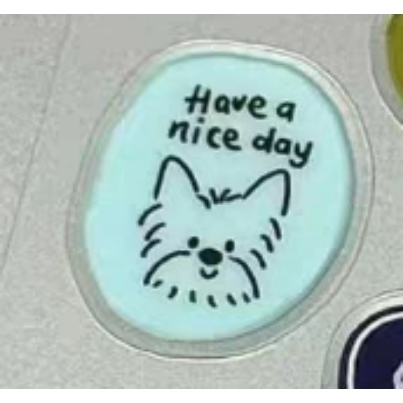 Stiker Resin Transparan 3D Ben - Tablet Cute Accessories ulasan dan harga